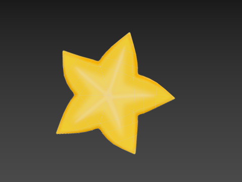 Star Fruit Slice 3Dモデル