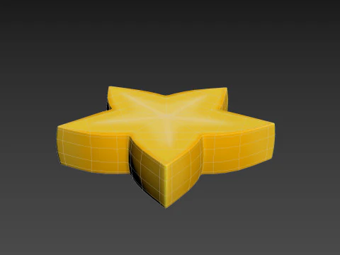 Star Fruit Slice 3D Model
