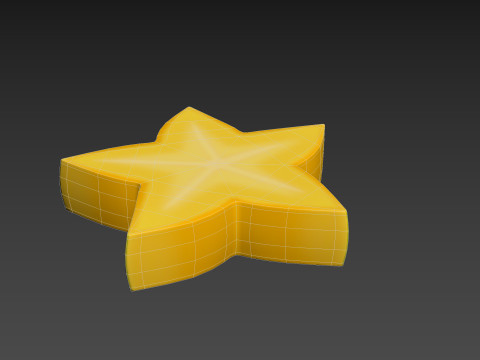Star Fruit Slice 3Dモデル