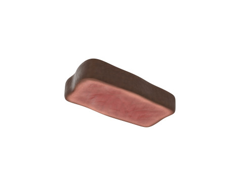 Steak Slice Model 3D