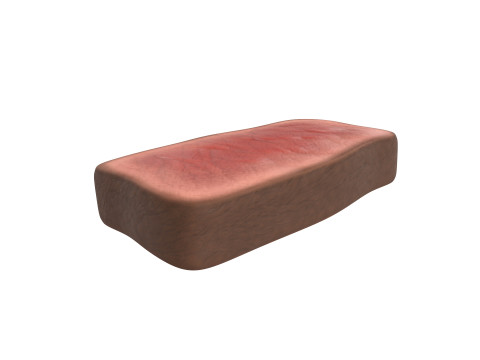 Steak Slice Model 3D