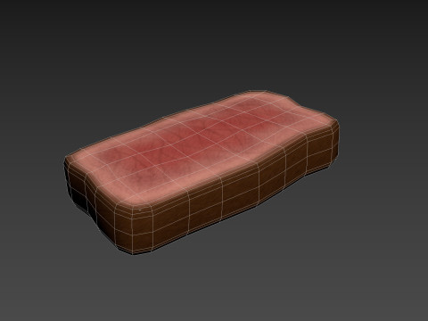 Steak Slice Model 3D
