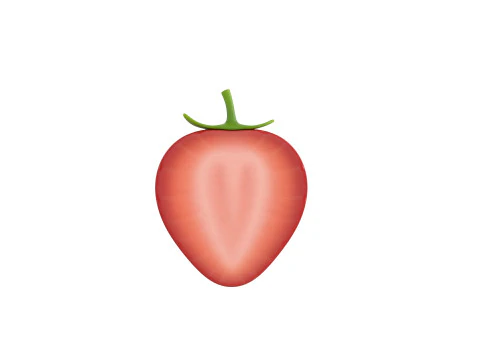 Strawberry Slice 3D Model