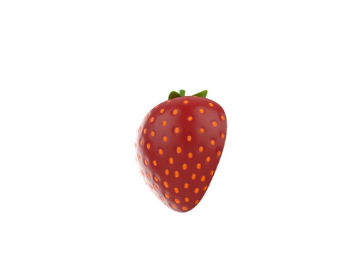 Strawberry Slice 3D Model
