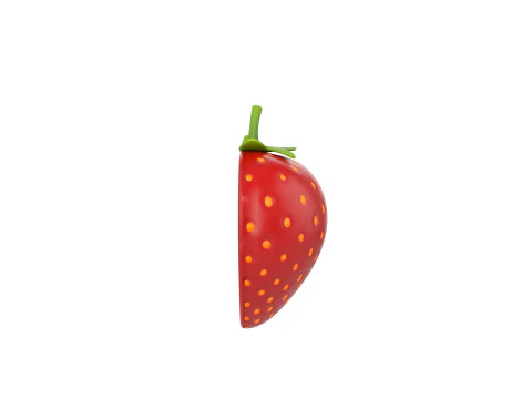 Strawberry Slice 3D Model