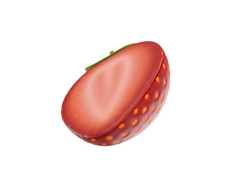 Strawberry Slice 3D Модель