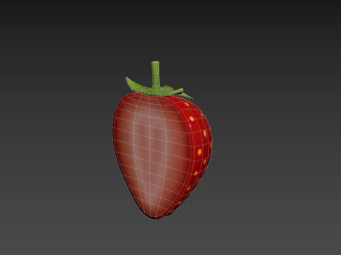 Strawberry Slice 3D Model