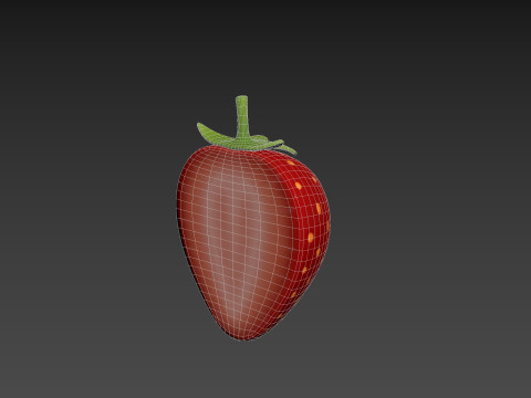 Strawberry Slice 3D Модель