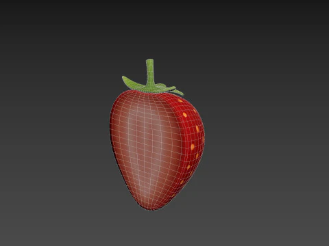 Strawberry Slice 3D Model