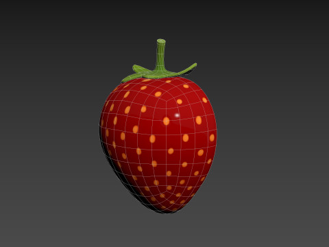 Strawberry Slice 3D Модель