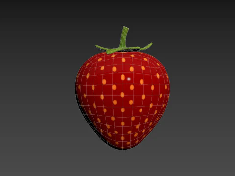 Strawberry Slice 3D Model