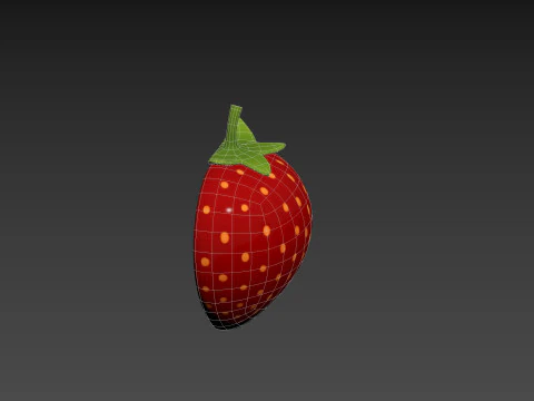 Strawberry Slice 3D Model