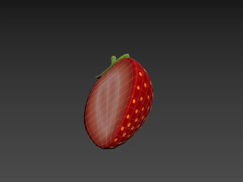 Strawberry Slice 3D Model