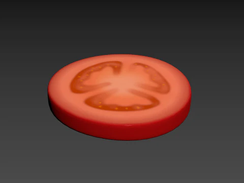 Irisan Tomat Model 3D