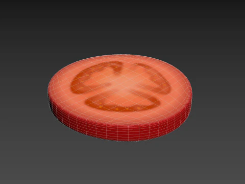 Irisan Tomat Model 3D