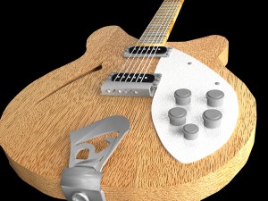 rickenbacker 360 mapleglo 3D 모델