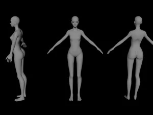 base female model 3D Model