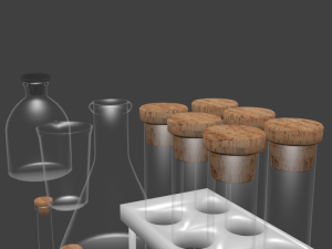 chemical glassware kit 3D मॉडल
