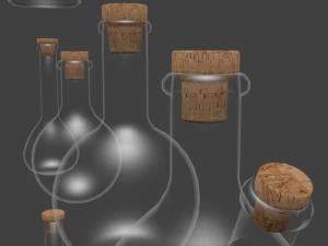 chemical glassware kit 3D Model