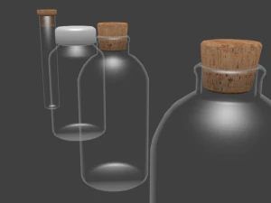 chemical glassware kit 3D Model