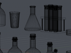 chemical glassware kit 3D मॉडल