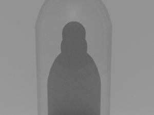 low poly pbr bottle 3D Model