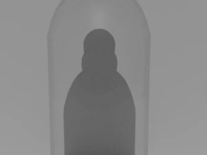 bottiglia a basso contenuto di policarbonato Modello 3D