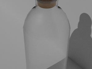 low poly pbr bottle 3D मॉडल