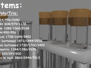 low poly pbr bottle 3D मॉडल