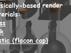 low poly pbr bottle 3D मॉडल