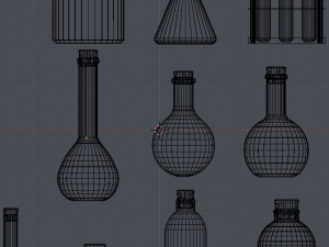 low poly pbr bottle 3D मॉडल