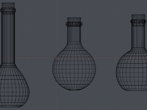 low poly pbr bottle 3D मॉडल
