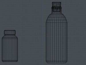 low poly pbr bottle 3D मॉडल