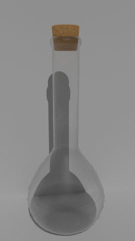 low poly pbr flask 3D Model .c4d .max .obj .3ds .fbx .stl .blend 