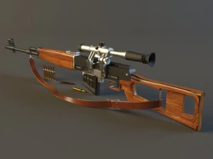 - スナイパー 3Dモデル