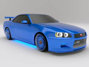 nissan skyline gtr r34 3D Model