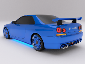 nissan skyline gtr r34 3D Model