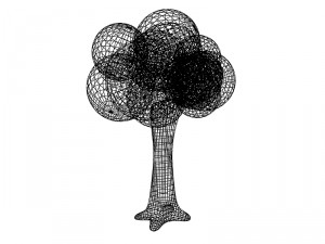 cartoon tree Modello 3D