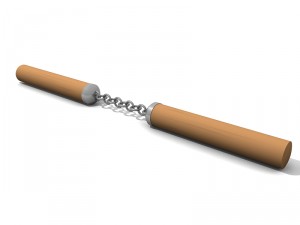 simple nunchucks Model 3D