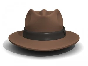 fedora adventuring - indiana jones hat 3D Model