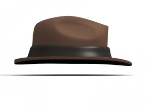 fedora adventuring - indiana jones hat Model 3D