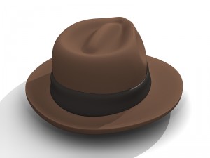 fedora adventuring - indiana jones hat Model 3D