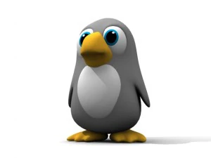 cartoon penguin 3D Model