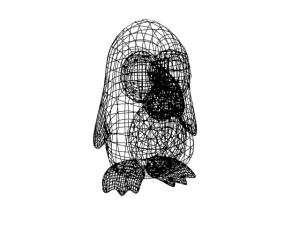 cartoon penguin 3D Model