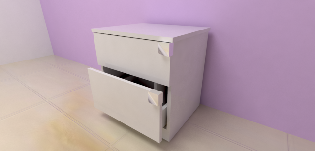 mesita de noche 3D Model .c4d .max .obj .3ds .fbx .stl .blend