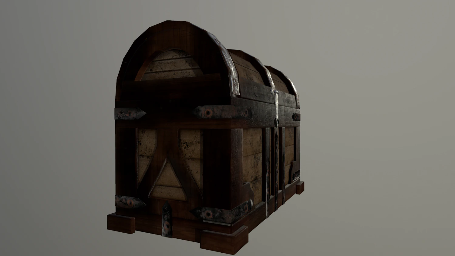the wooden chest 3D Model .c4d .max .obj .3ds .fbx .stl .blend
