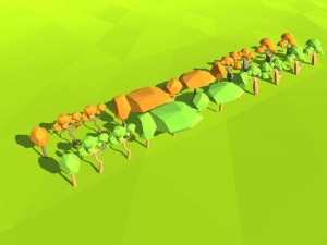 low poly trees nature Model 3D