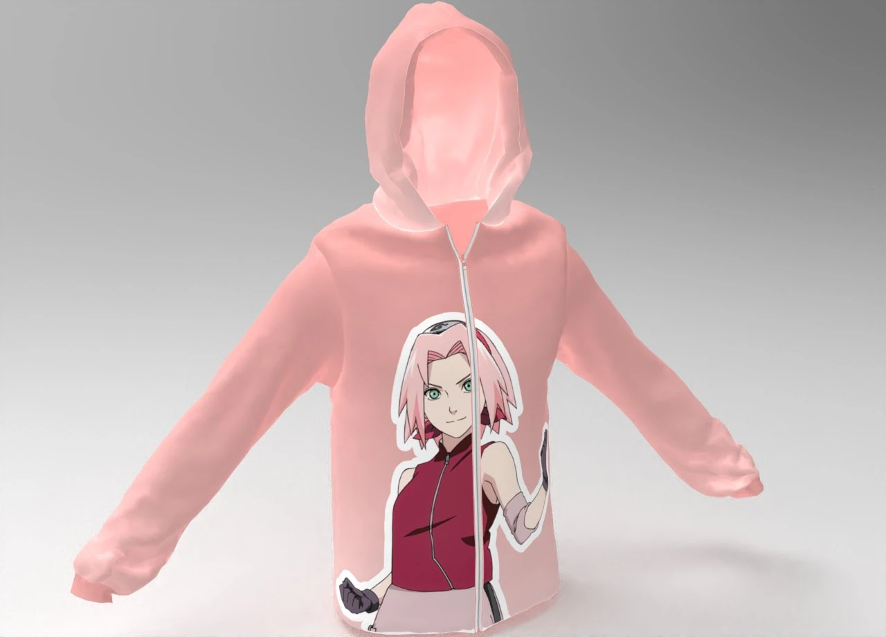 3d hoodie - 2 models 3D Model .c4d .max .obj .3ds .fbx .stl .blend 