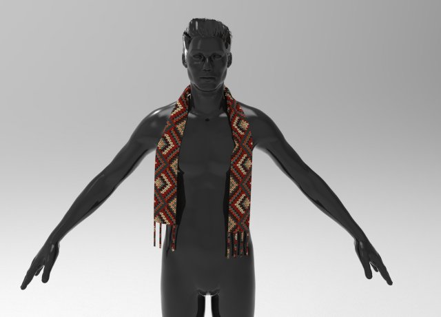 3d scarf - 6 models 3D Модель .c4d .max .obj .3ds .fbx .stl .blend 