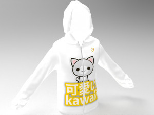 3d cute hoodie shirt 3D 모델